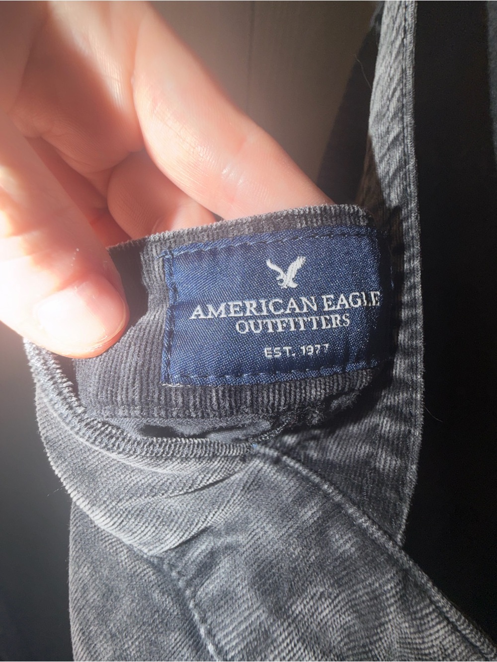American Eagle Outfitters Dark Gray Women’s Pants - Washed Finish